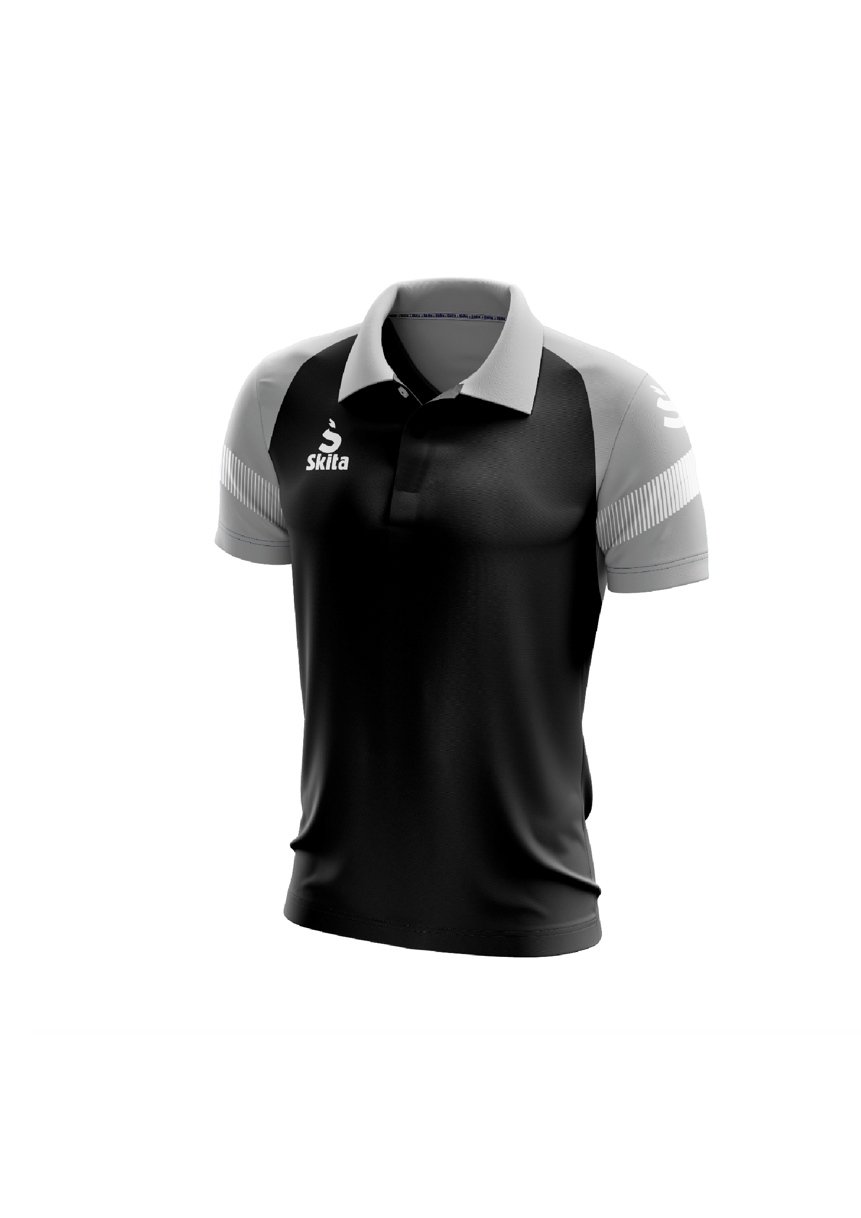 Polo ALVOR noir/gris